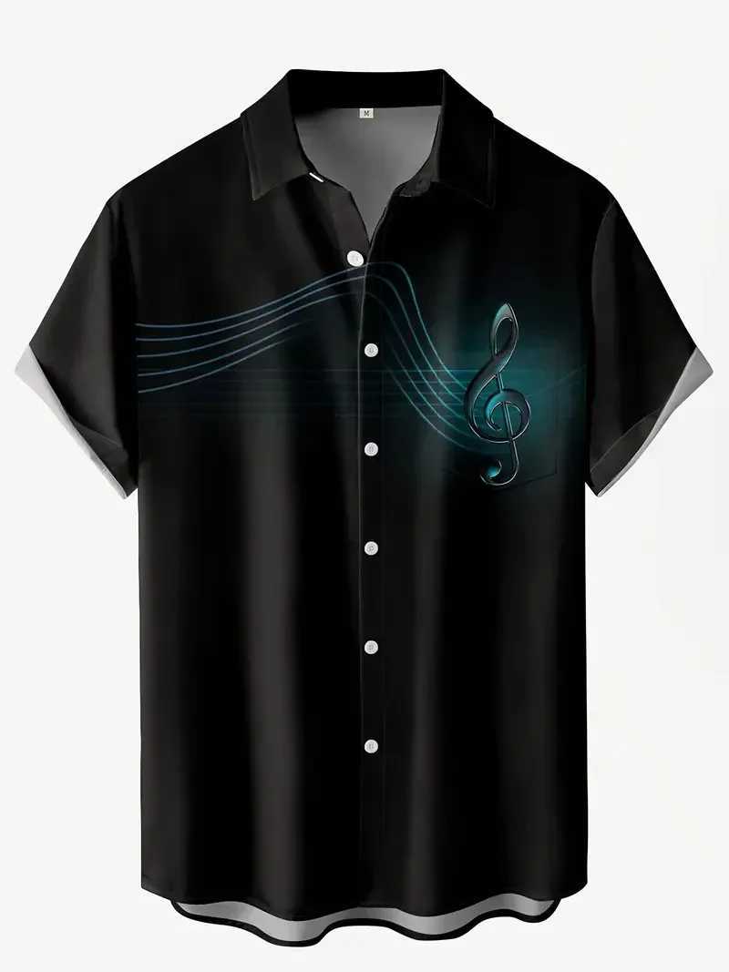 2024 Fashion Short Sleeved Autumn Mens Wear Hawaii Street Play Premium Printed Shirt Loose and Comfortable Flower Skull W250414