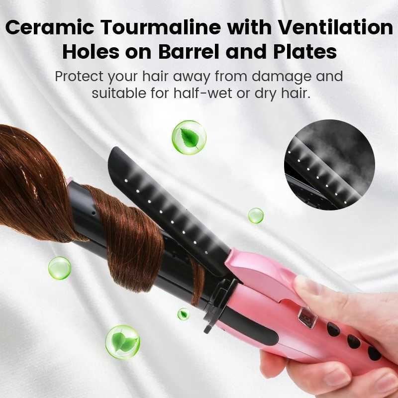 Hair Curler Professional curling iron 2 in 1 Hair Straightener and Curler Portable curler iron Ceramic Hair Straighten iron 809IT251114