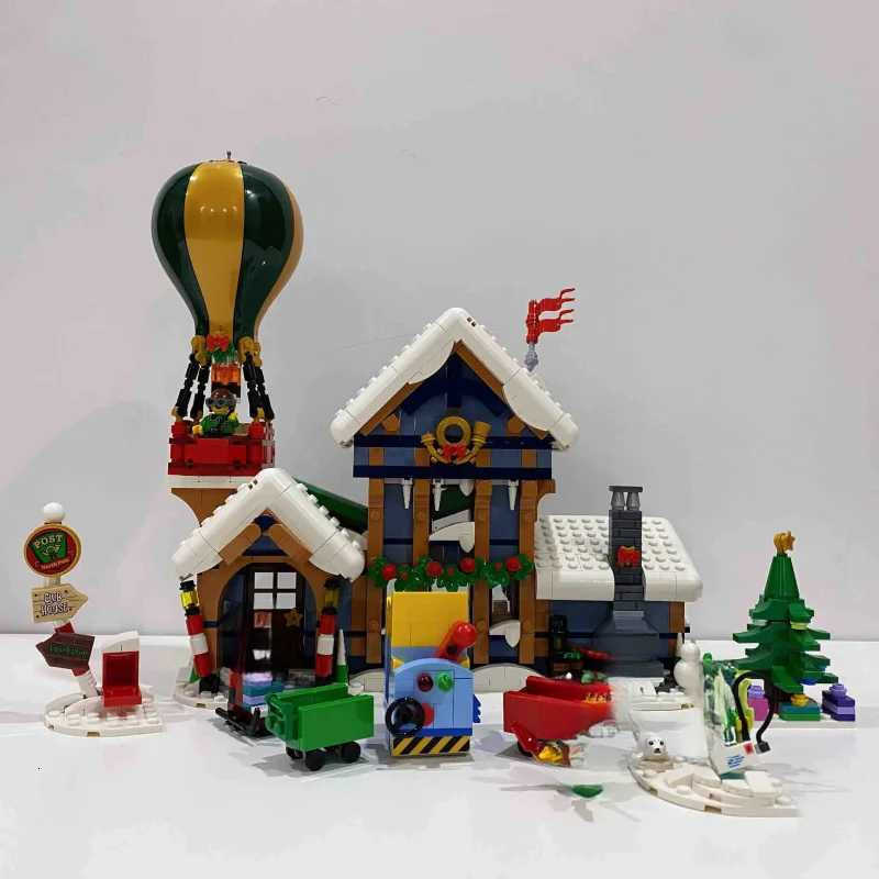 2025 New Santa Claus Post Off Building Blocks Set Winter Architecture Model Blocks Toy Christmas Gift for Adts and Children C251111