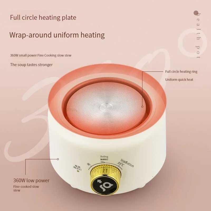 Health preservation pot multi-functional household office constant temperature pot small glass fully automatic medicine pot t Y251114