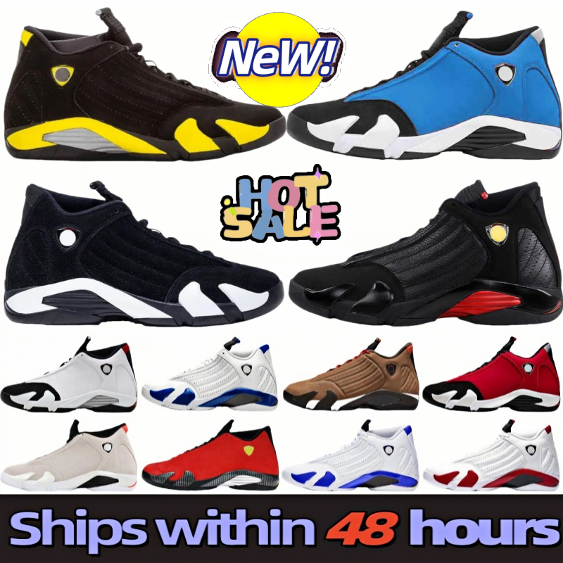 Brand designer 14sOOG non-slip lightweight retro mid-top men s basketball shoes black red black blue white red casual shoes sports shoes running shoes 14