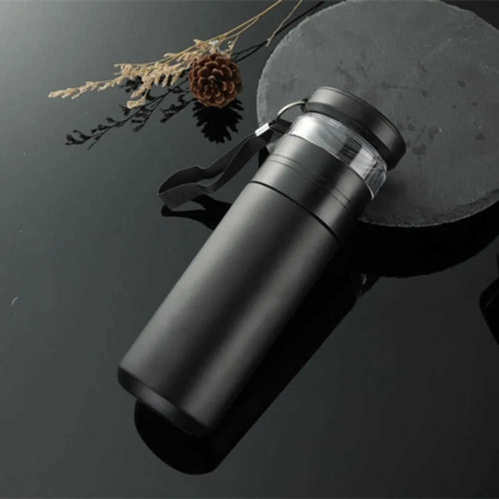 New Stainless Steel Insulated Cup 500ML Capacity Tea Water Separation Tea Infuser Bottle Leak-Proof Thermal Car Coffee Cup C251114