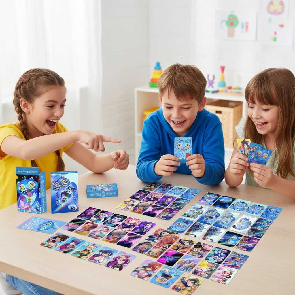 30pcs/set Kpop Demon Hunters Laser Card for Boys Girls Anime Collectible Cards Fashion LOMO Small Cards for Fans Birthday Gifts Z251111