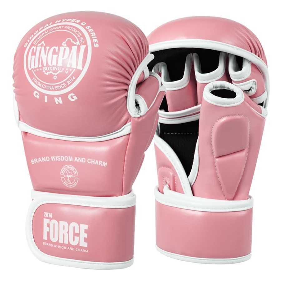 MMA Gloves Open Palm Sparring Grappling MittsMartial Arts for Men WomenCombat SportsMMA Boxing Muay Thai Kickboxing L251114