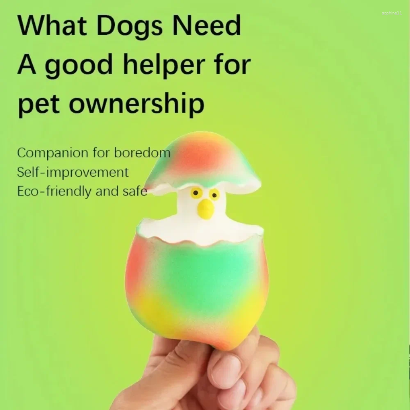 Update Interactive Dog Latex Toys Games Stretchable Dragon Eggs Teething Playing Easy Clean Squeeze Transform Sound Pet Supplies