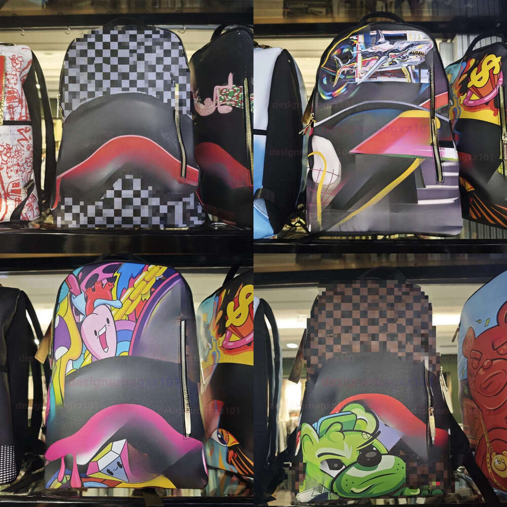 Spray Backpack Spraygroundbackpack Shoulder Bag Designer Bag Tabby Soft Chain Bolsos De Lujo Spray Cross Body Bag Top Quality Graffiti School Bag Large Capacity
