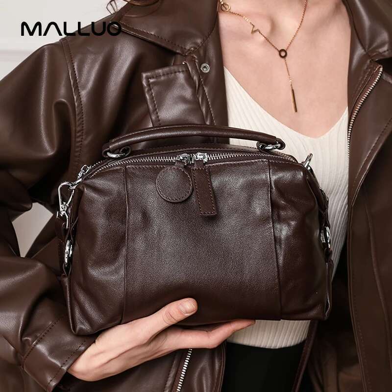 Designer Bag Natural Cow Genuine Leather Shoulder Bags Women Cowhide Bag Lady Soft Design Female Handbag For Ladies High Quality