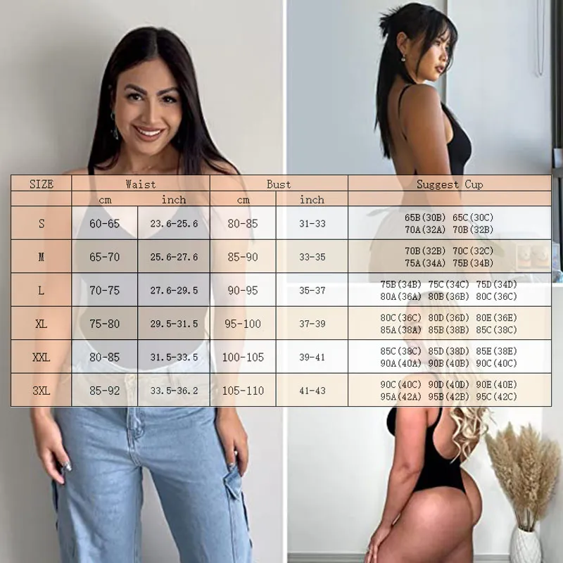 Women's Shapers Low Back Bodysuits Shapewear Thong Open Crotch Body Scoop Shaper Wear Seamless Suit Compress