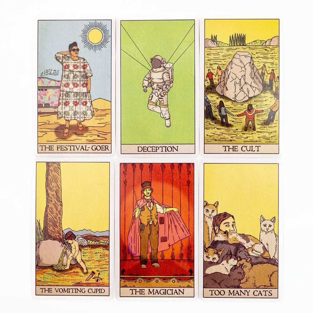 The Real Life Tarot Deck 78 PCS 1036CM English Version Oracles Deck for Girls Hot Selling Family Gatherings Board Games C251114