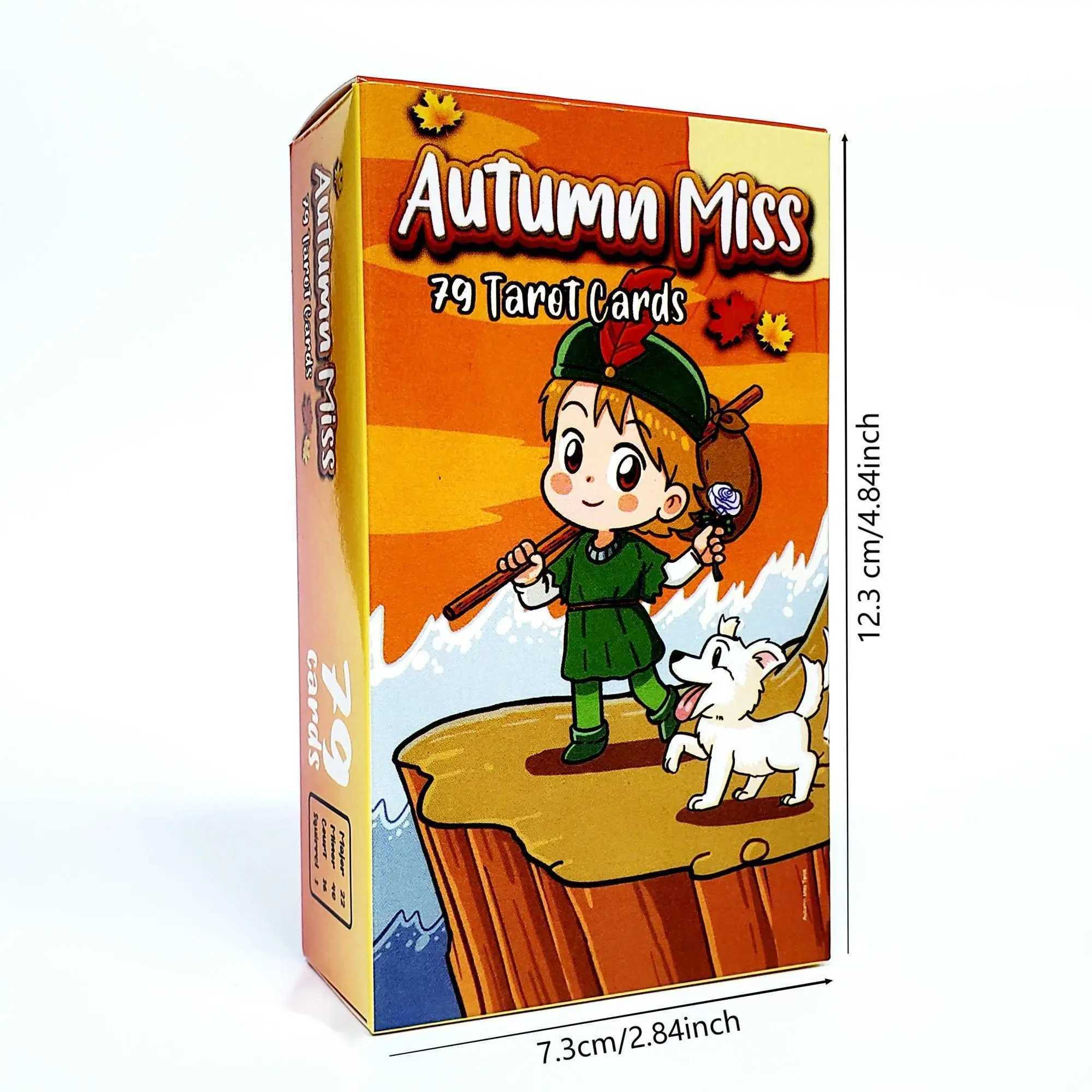 Autumn Miss Tarot Fortune-telling Cards 12x7cm Tarot Cards Party Deck Supplies English Version Board Game Party Playing Cards C251114