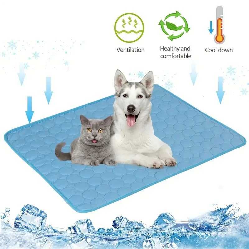 Dog cooling pad summer pet cooling bed king size bed suitable for small dogs pet accessories durable cat blanket sofa cat pad X250412