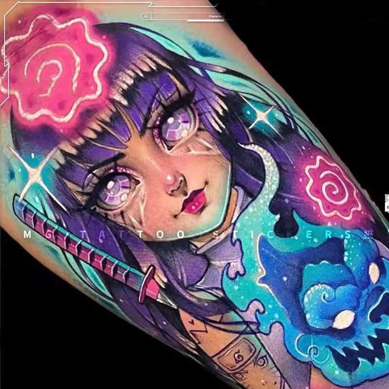 Halloween dark manga evil Kawakami Tomie double-sided girl waterproof temporary fake tattoo sticker sleeve anime tattooXJ25414