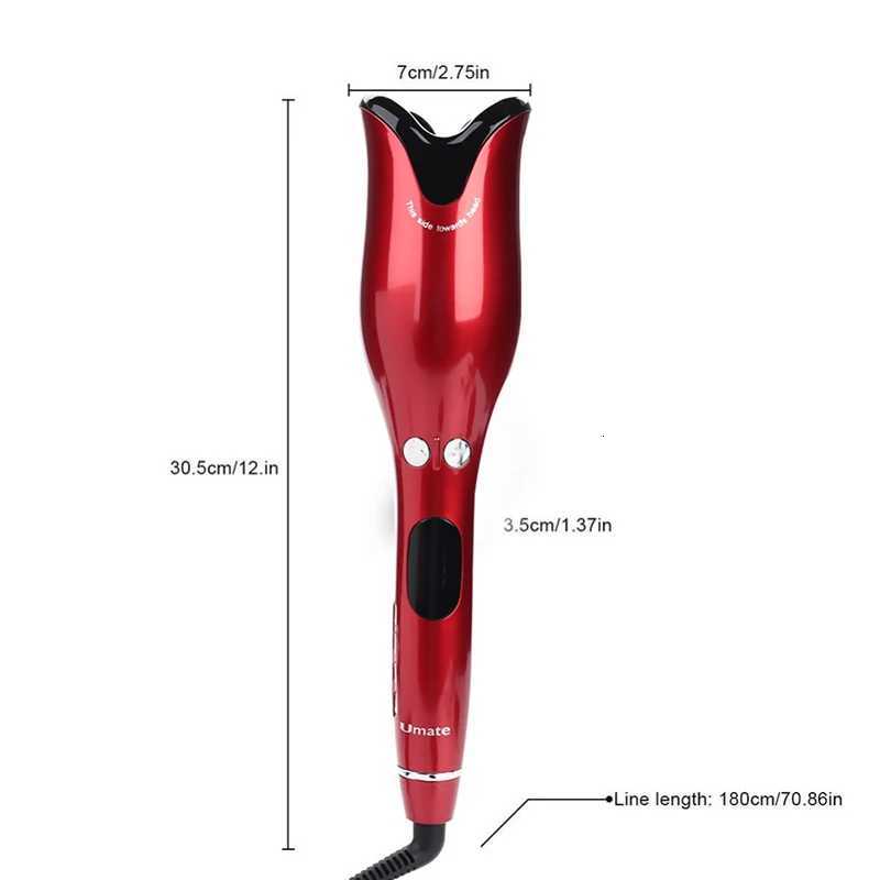 Portable rose-shaped large wave smart curling iron with negative ions no harm to lazy people household curling ironT251114