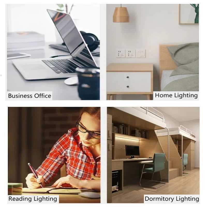 LED Dimmable Reading Lamp Clip-on desk lamp study desk lamp dormitory bedroom desktop bedside lamp eye protection Clip lamp M251114