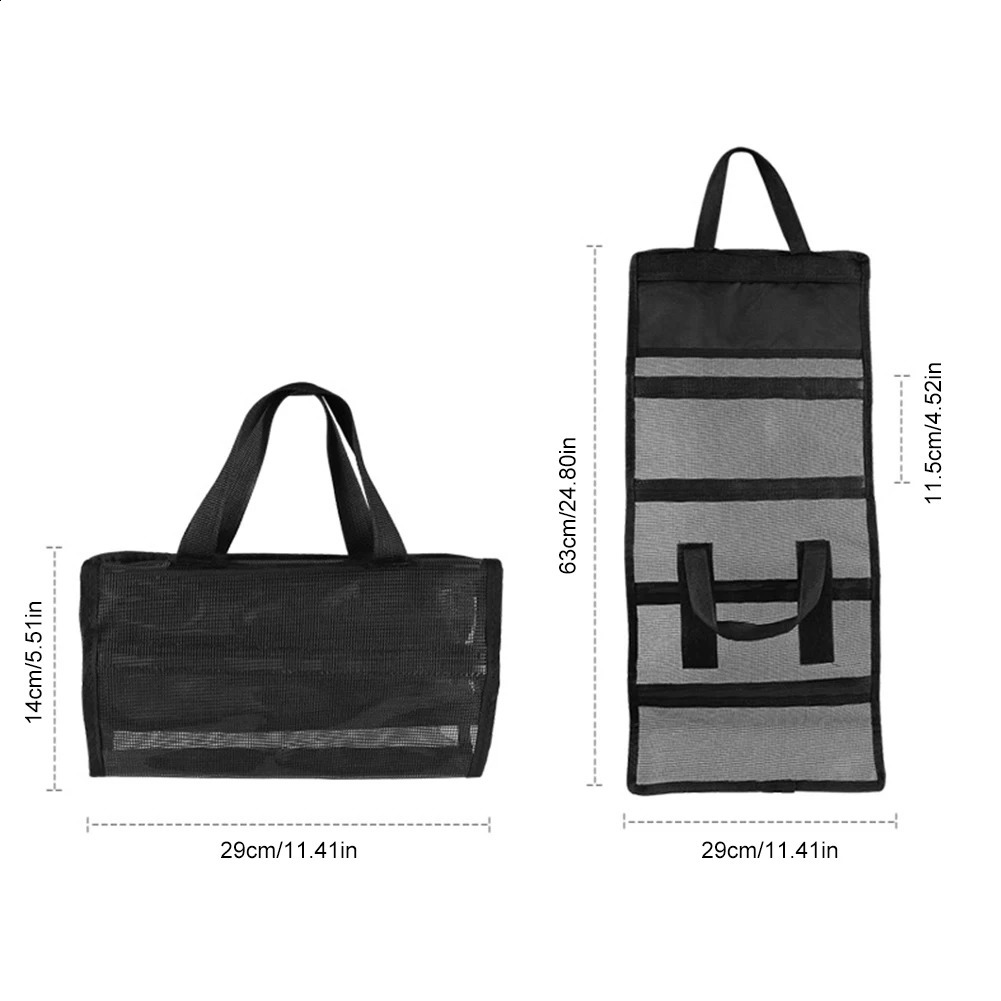 Portable fishing bag dust net folding bead hook holder wearresistant large capacity gear accessories 250410