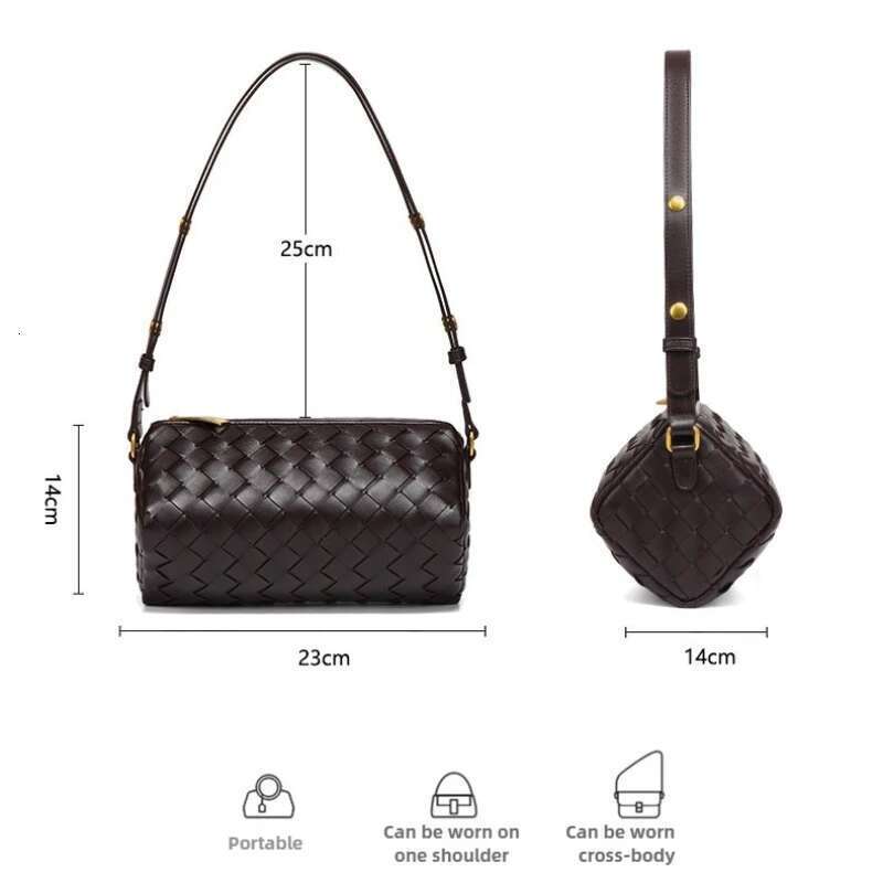 2025 New Woven Camera Boho Cyder Shoulder Bag Minimalist Crossbody Purse For Women Trendy Underarm Handbag Unique