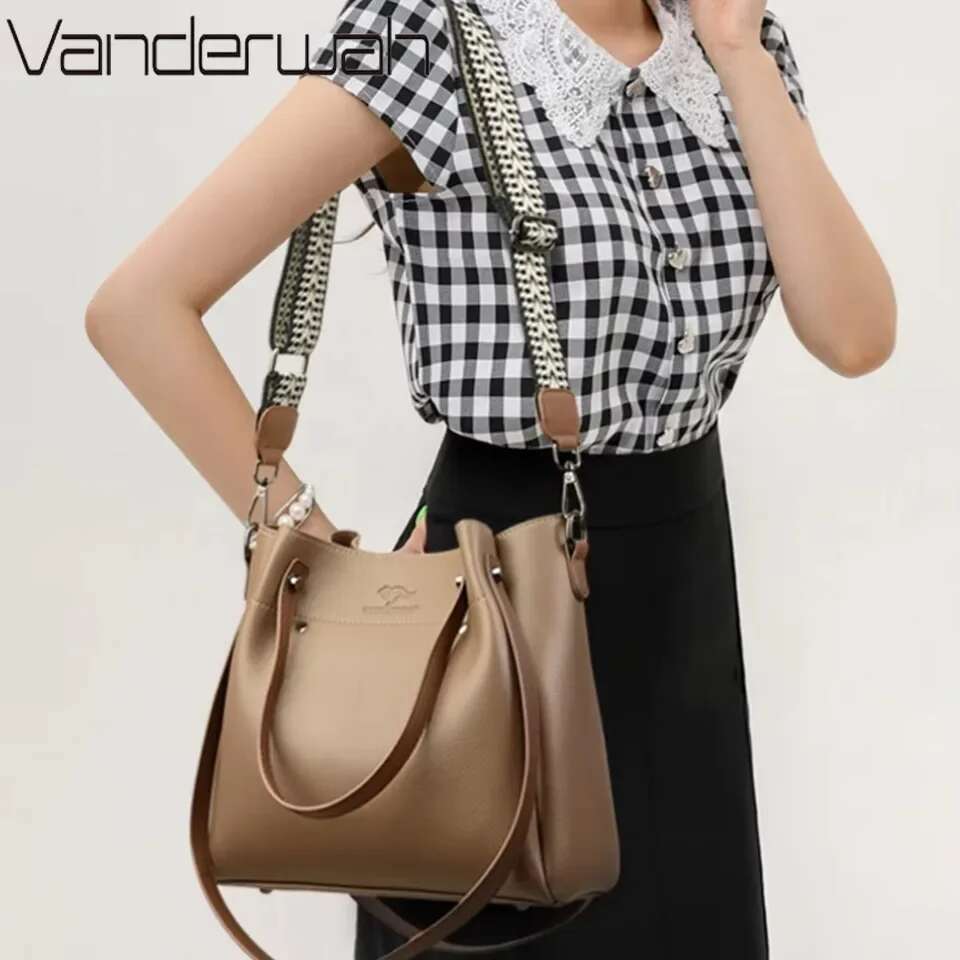 High Quality Pu Leather Shoulder Crossbody for 2025 Handbags Women Bags Large Capacity Tote Messenger Bag