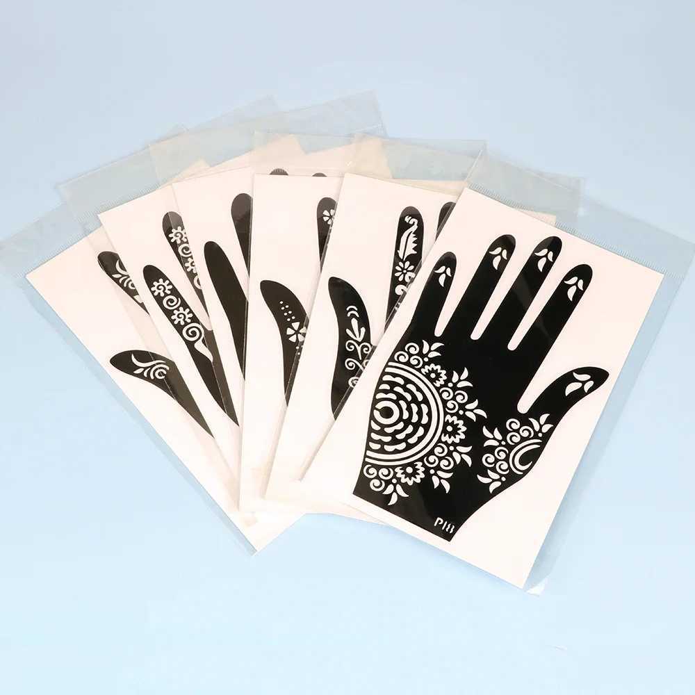 Temporary Tattoo Template Nail Art DIY Body Art Stickers Template Wedding Tools Professional Indian Fashion Stickers TemplateXJ25414