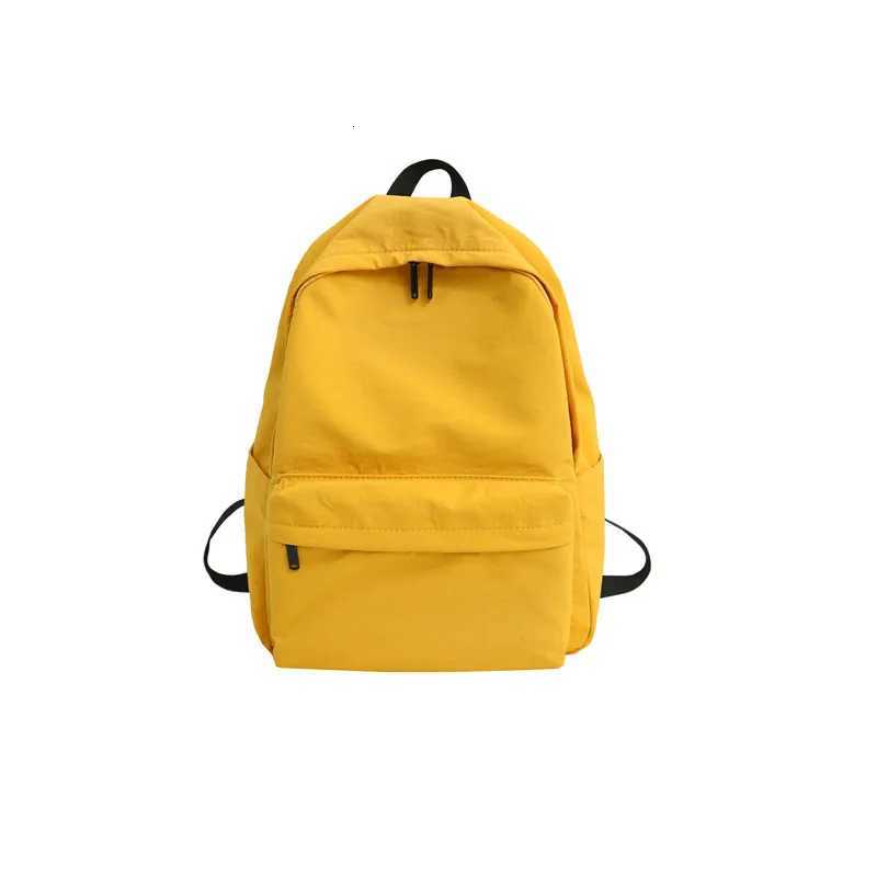 RanHuang New 2024 Womens Casual Nylon Backpack Preppy Style School Bags For Teenagers Yellow Travel Bags mochila femininaW251113