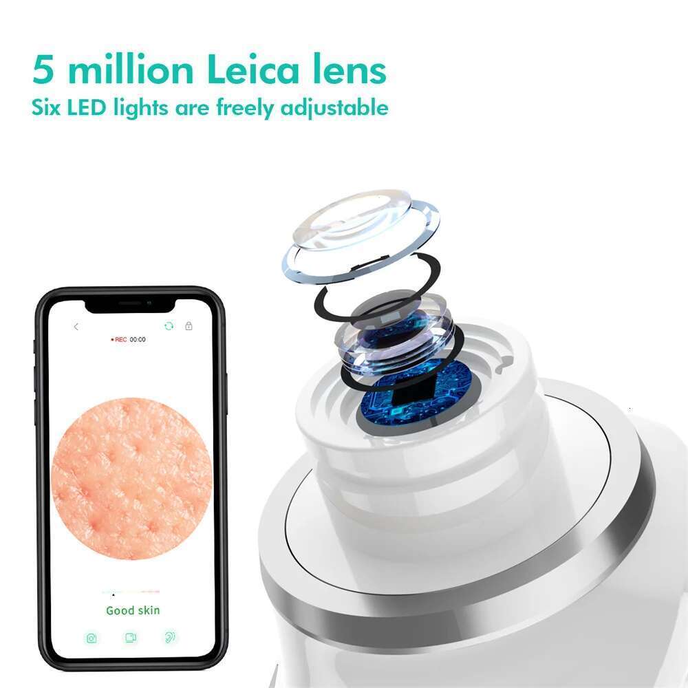 Blackhead Remover With Camera Vacuum Pore Black Head Extractions Tool 3 Adjustment Modes & 6 Suction Heads For Men And Women