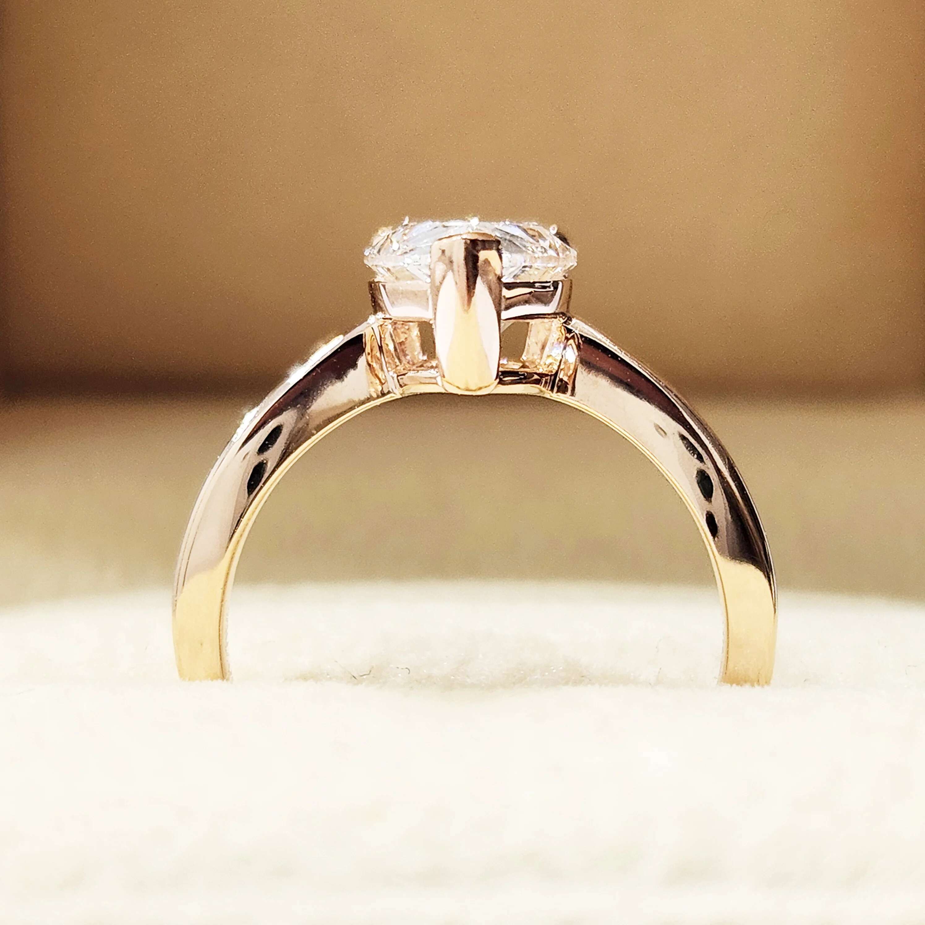 Custom Real Solid 10K Yellow Gold Rings Women Engagement Anniversary Wedding Rings Pear Water Drop Moissanite Diamond Rings