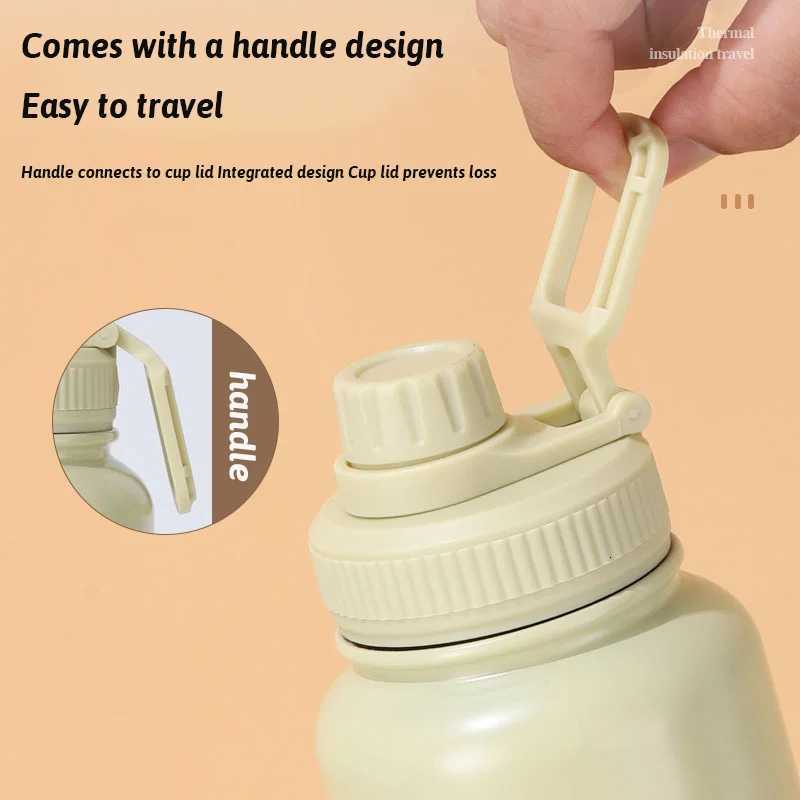 1000ml Water Bottle Large Capacity Tumbler Hot and Cold Stainless Steel Sports Portable Vacuum Mug Thermos Insulated Cup Tumbler C251114