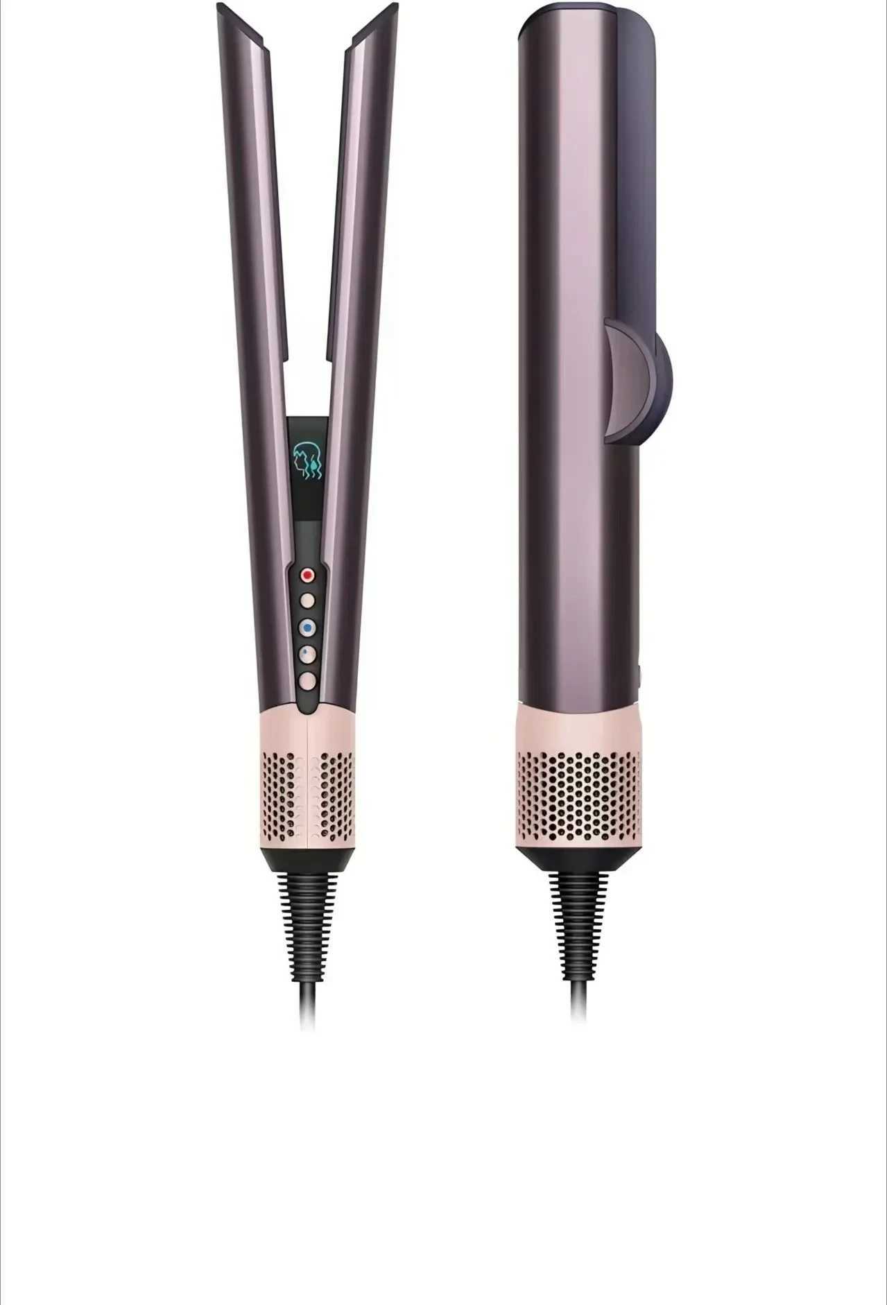 2025 NEW Professional 2 IN 1 Hair Straightener Hair Dryer Heat-Up Hair Flat Iron Negative Ion Iron Long-Lasting Styling Tool X251114