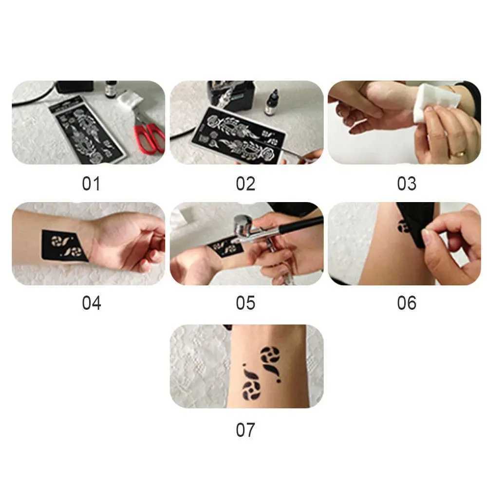 6 fashionable beauty DIY Indian nail art stickers body art kit tattoo templates temporary handmade stickersXJ25414