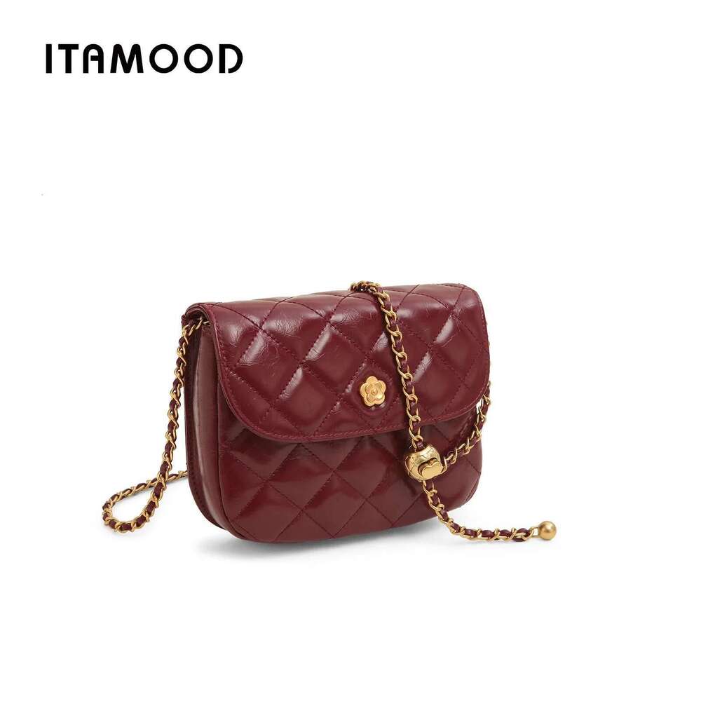 ITAMOOD Quilted Genuine Leather Square Original Hardware Wer Shoulder Bag Designer Women's Crossbody Bags