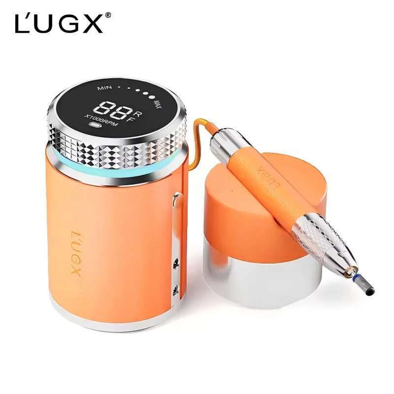 L'ugx Professional Drill, Waterproof 35000Rpm Brushless Drill Hine, Rechargeable Nail Efile For Acrylic Gel Nails