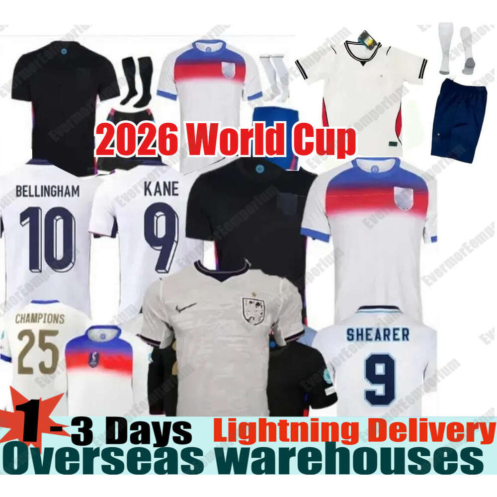 2026 World Cup England Football Shirt 25 26 27 BELLINGHAM Football Retro Soccer Jersey RASHFORD KANE SAKA RICE FODEN National Team Kid Women Men Kids Kit