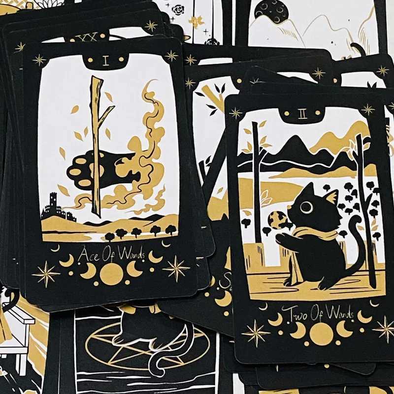Adorable Cat Tarot Deck 78 Cards Deck Black Cat Tarot Cards Games C251114