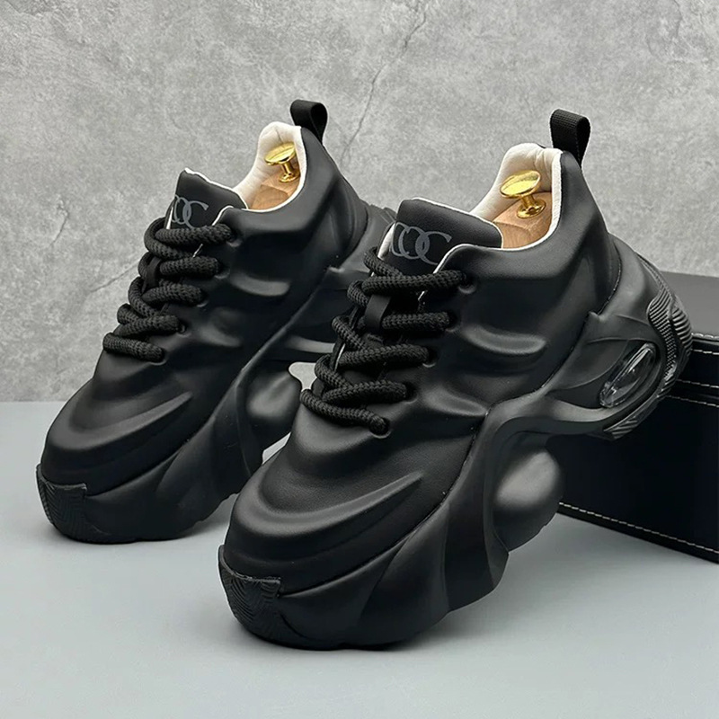 Free shipping designer casual shoe men white black comfortable breathable height increase wear-resisting outdoor sport shoe classics