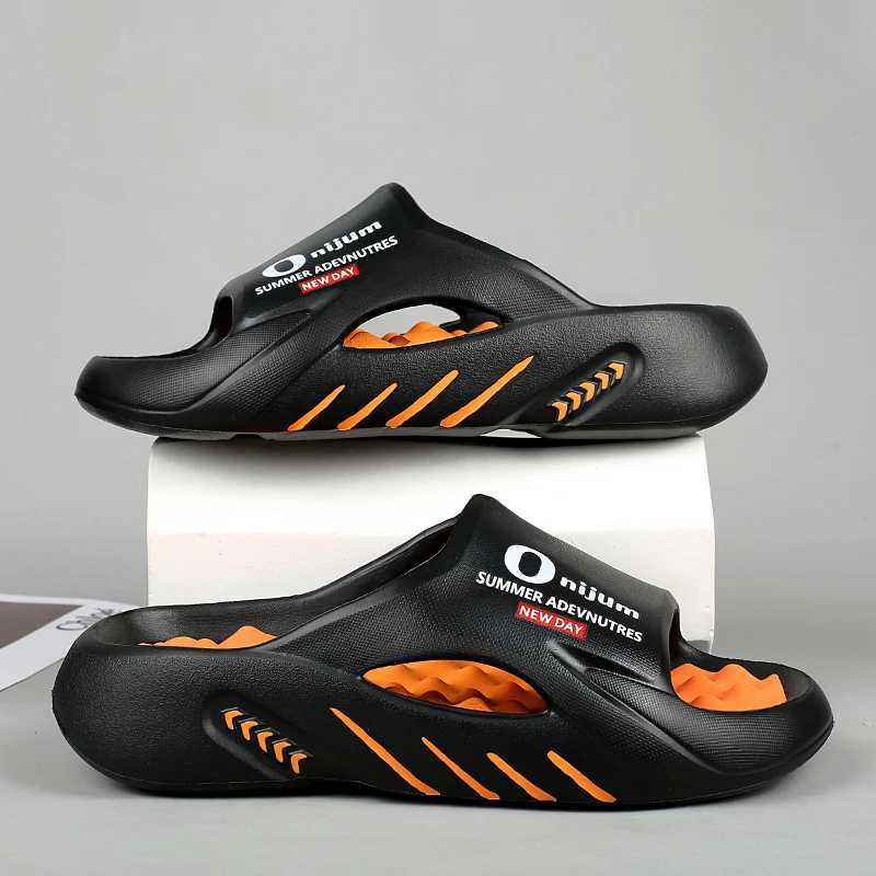 2024 new mens massage slider indoor and outdoor sandals casual shoes comfortable sole mens slider large size 38-47 W250414