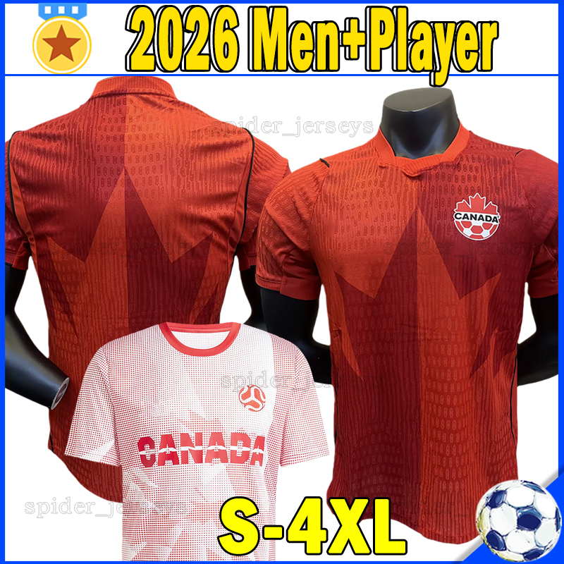 XXXL 4XL 2026 Canada Soccer Jerseys men's national soccer team DAVID PROMISE BUCHANAN SALIBA Fans Player Football Shirts 26 27 OLUWASEYI CORNELIUS AHMED Men Uniforms