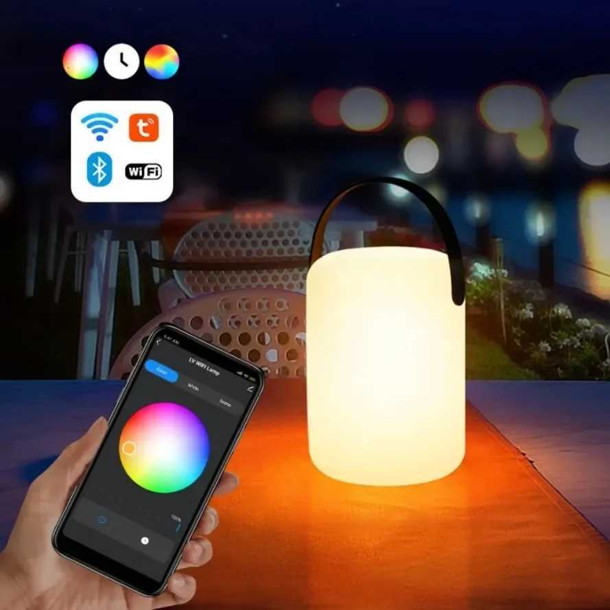 Colorful Portable Tuya APP Remote Control RGB LED Outdoor Waterproof Camping Book Lamp Atmosphere Light Party Decoration Light M251114