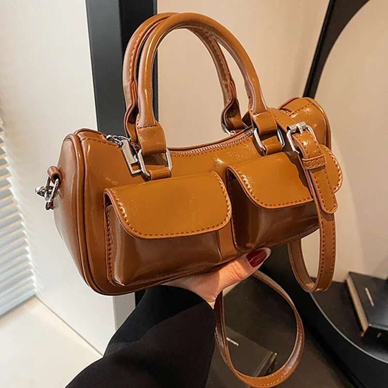 Leather Tote High Quality Women Shoulder Crossbody Bag Brand Fashion Handbag Female Travel Underarm Satchel Purse