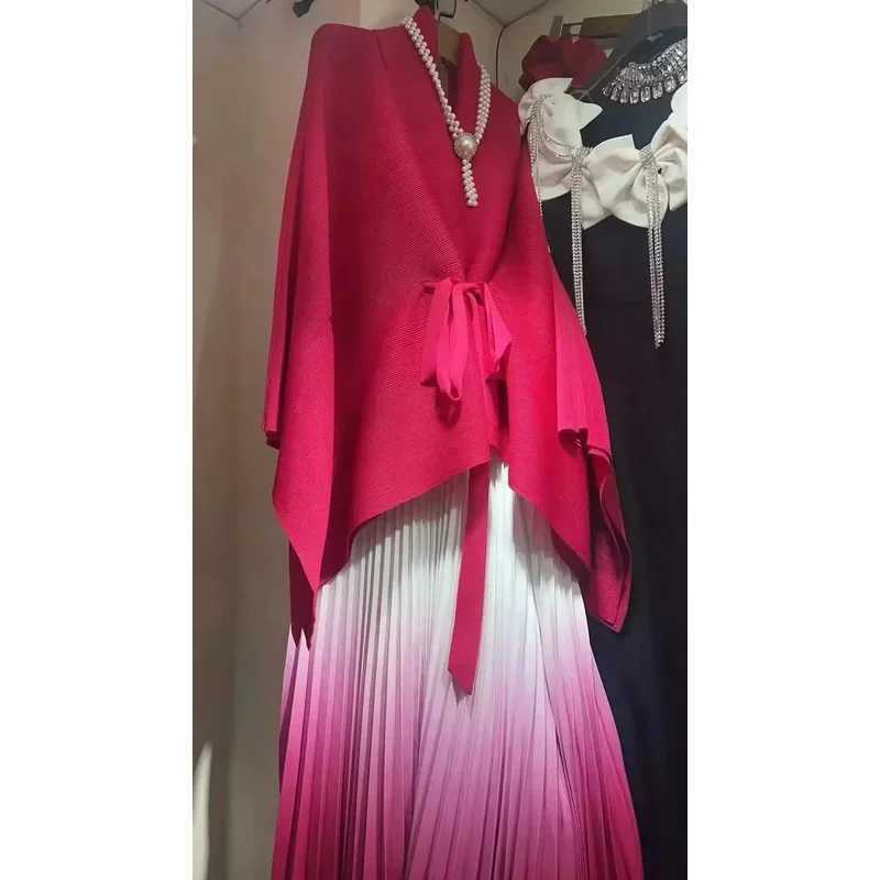 Folded suit jacket with gradient leather 2 pieces warm and comfortable ultra-thin high-quality casual and loose size 2024 new itemXJ250414