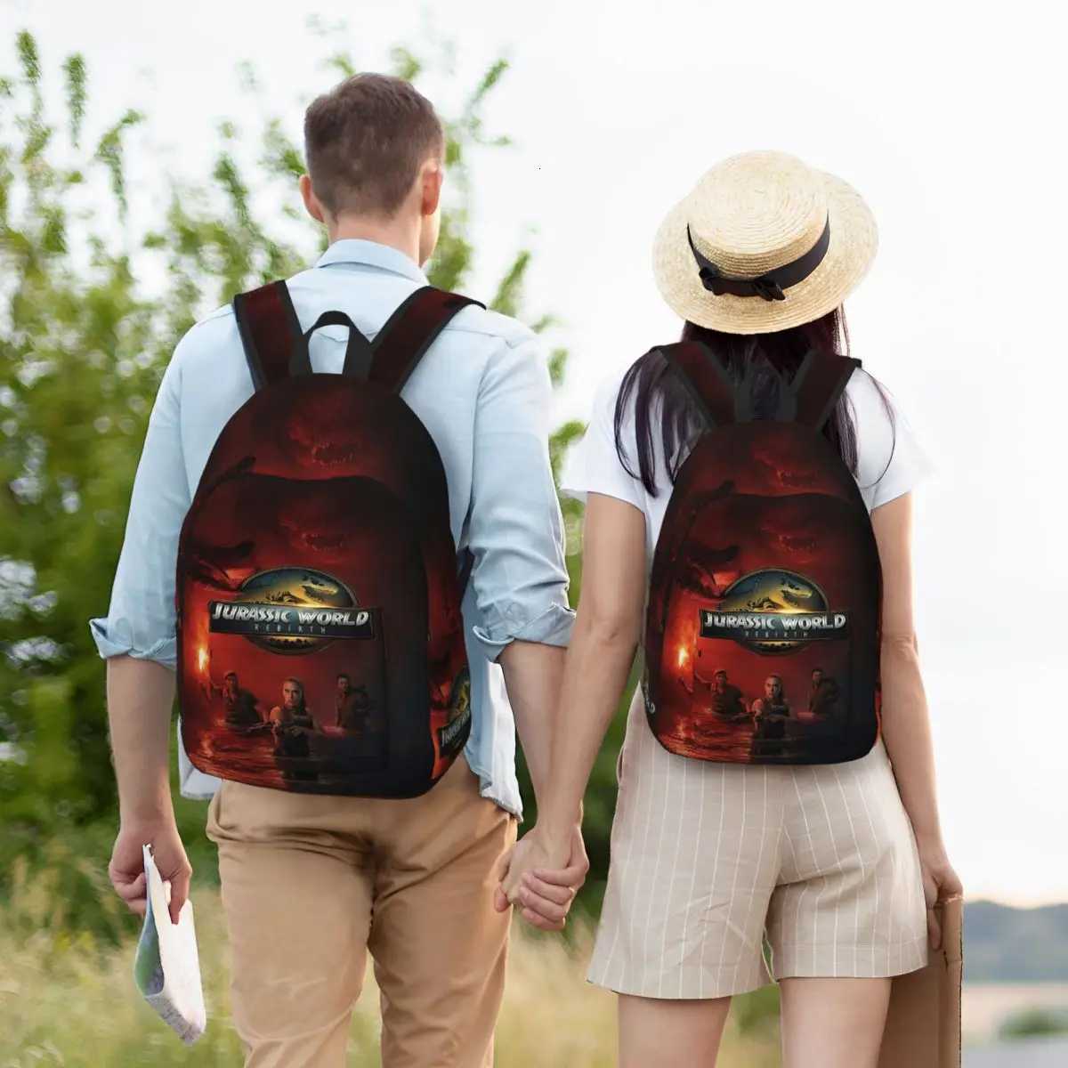 Jurassic Rebirth Dinosaurs Attack World Backpack Men Women Cool School Work Daypack Covert Mission Laptop Shoulder Bag OutdoorW251113