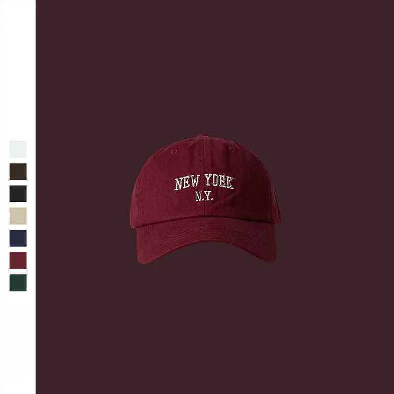 Mens and womens baseball caps adjustable casual embroidery 1989 New York American cotton sun hat unisex solid cap W250414