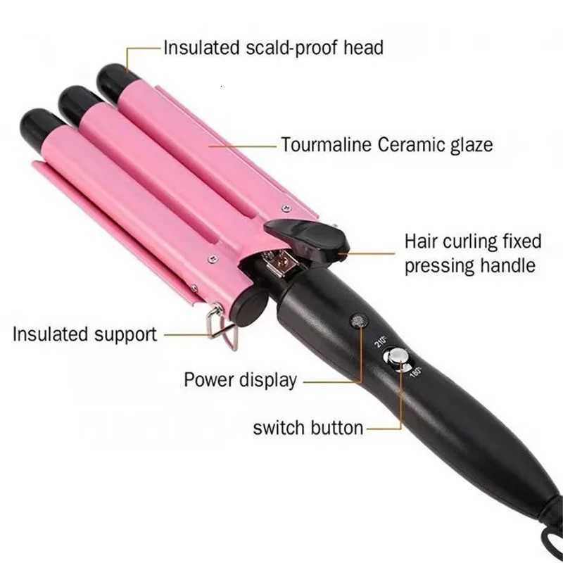Professional Hair Curling Iron Ceramic Triple Barrel Hair-Curler Irons Hair Wave Waver Styling Tools Hair Styler Wand for WomanT251114