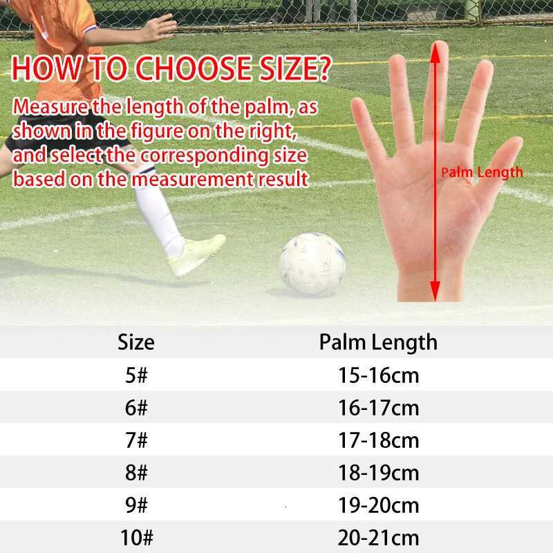 Childs Soccer Goalkeeper Gloves Adults Football Goalkeeper Gloves Latex Thickening Glove with Finger Protector Size 5/6/7/8/9/10 W251114