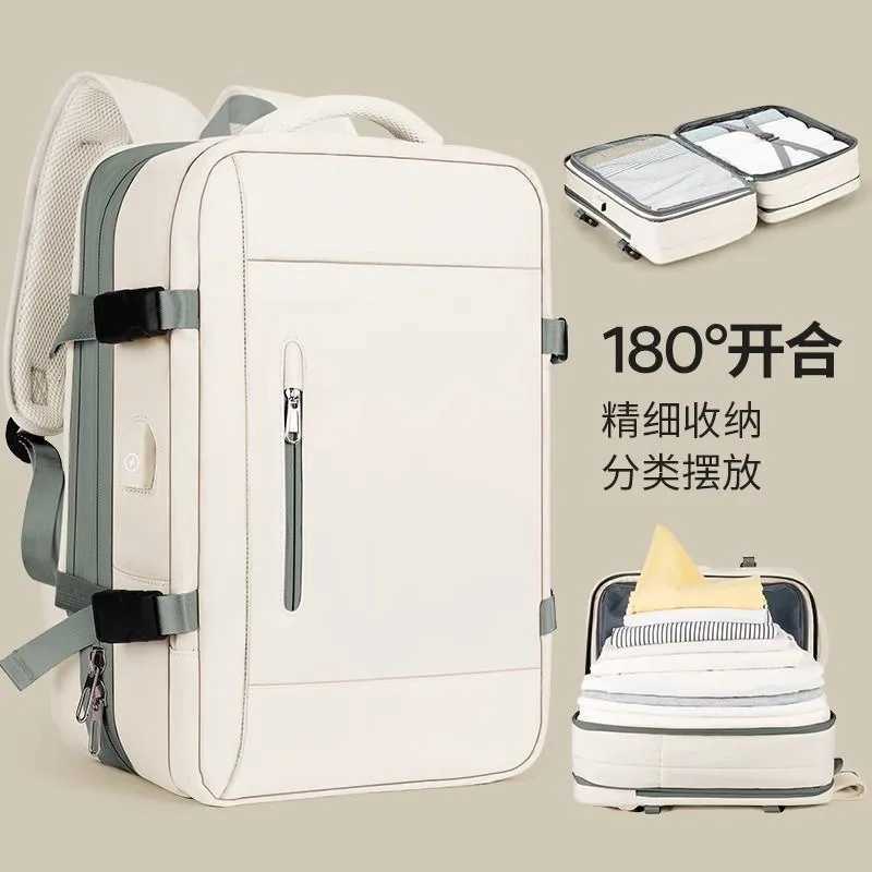New Large Capacity Bags Business Multifunctional Charging Backpacks Expandable Airplane Travel Backpack Laptop Bag Luggage MaW251113