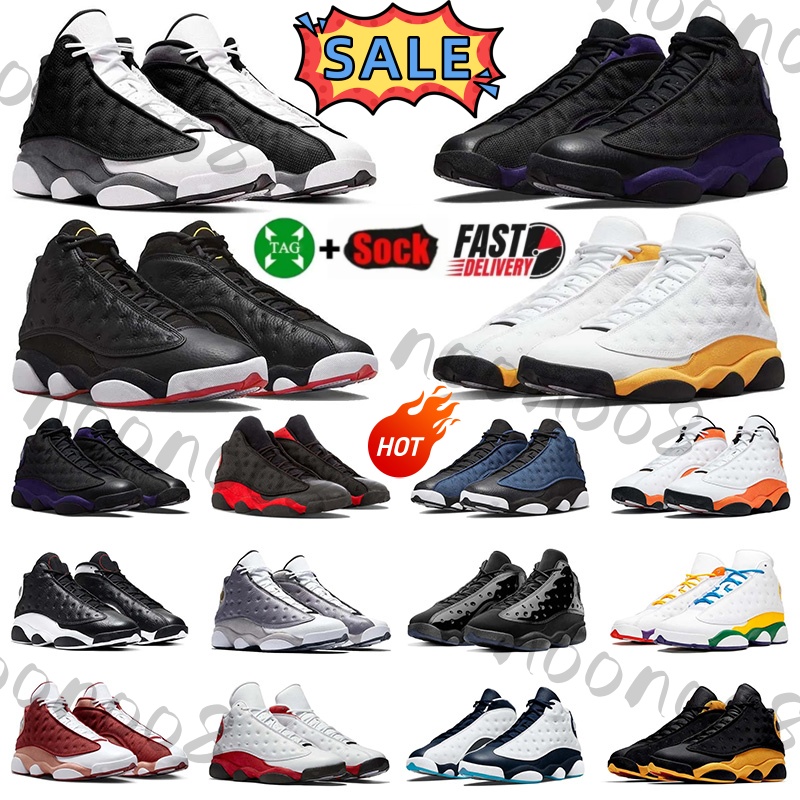 Jumpmman 13 13s Mens Basketball Shoes Pands High Trainers Grey Red Black Flint Playoffs Wheat Court Purple Hyper Royal Obsidian Breed Cool Grey 11 11s Sports Hot