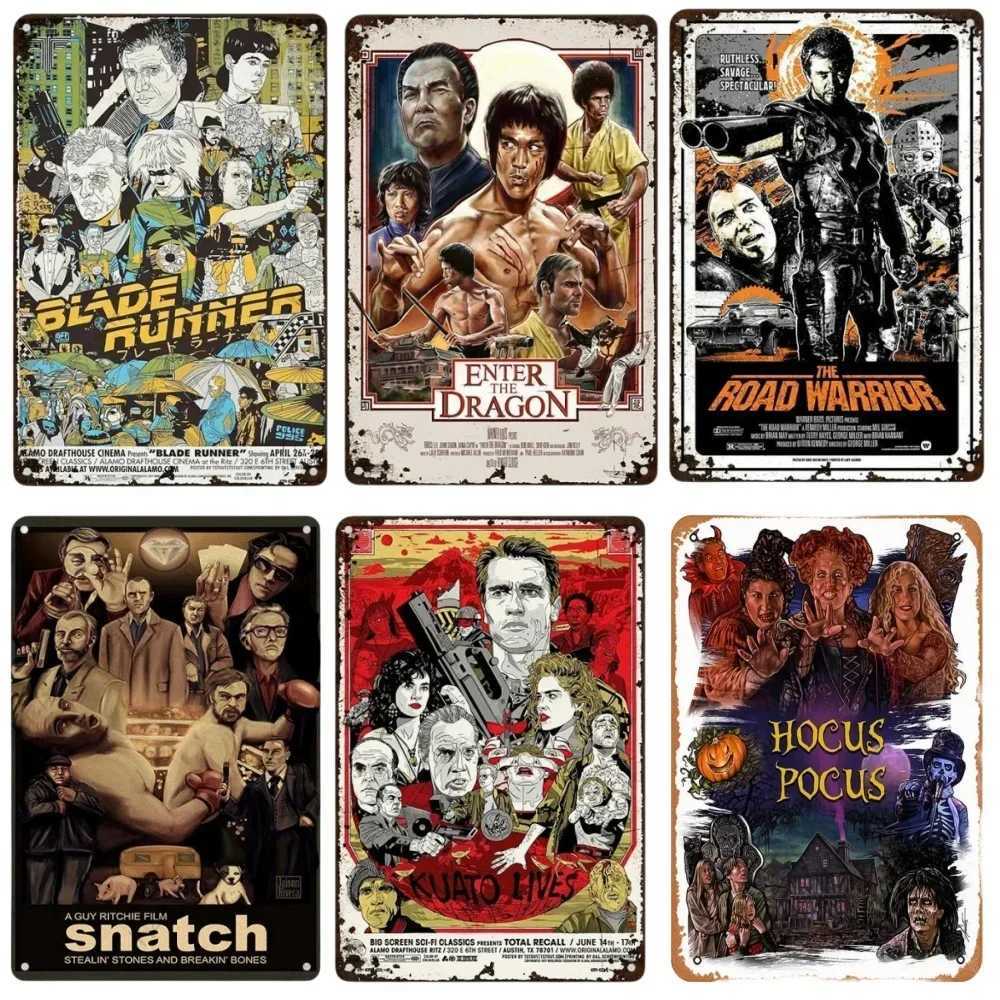 Metal Tin Sign Poster Classic Video Game Film Poster Metal Plaque Decor Bar Club Home Wall Signs Decorative Iron Plate PaintingM251114