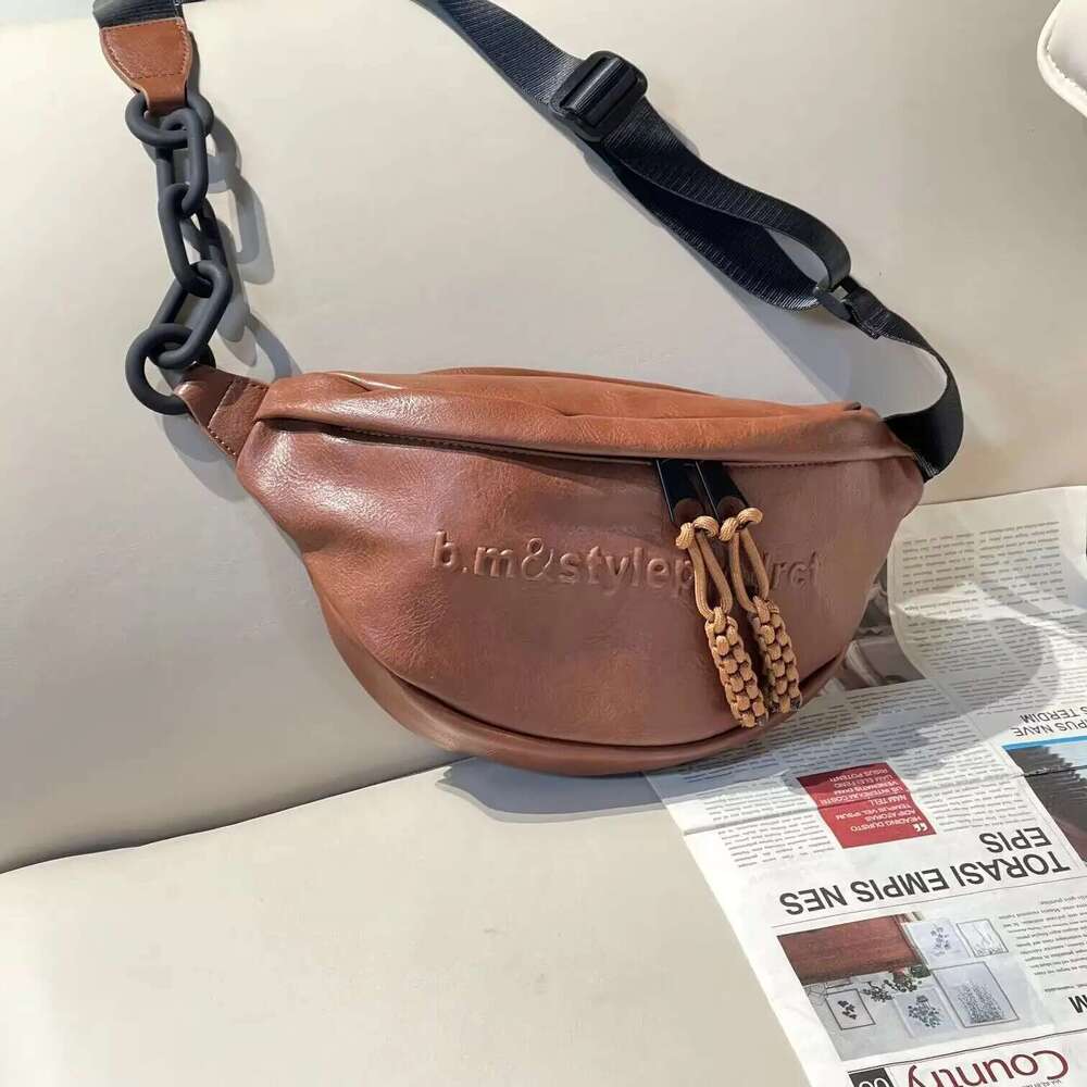 Waist Chest Hobos Bags For Women Designer Handbags And Purse 2023 New In Fashion Letter Acrylic Chain Shoulder Crossbody