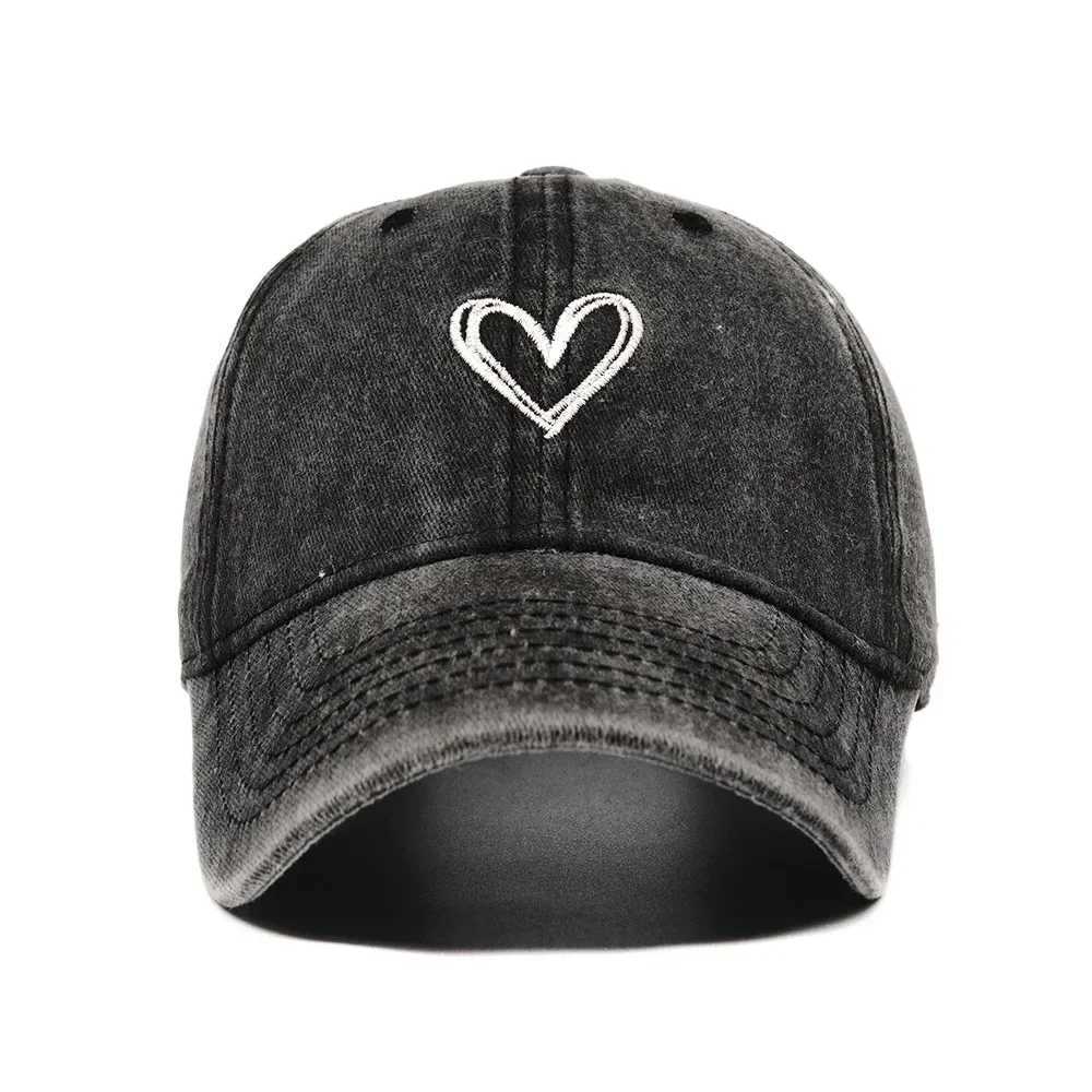 Baseball cap with embroidery old spring and summer baseball cap version thin soft top duck tongue cap unisex and fashionable duck tongue cap W250414