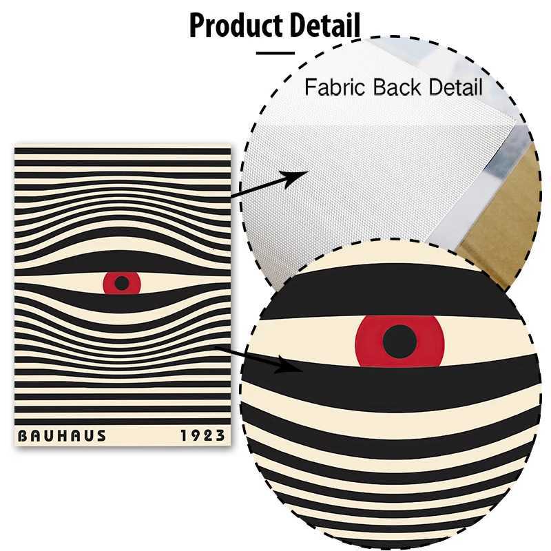 Abstract Bauhaus Lines Geometry Stripe Wall Art Canvas Painting Nordic Posters And Prints Pictures For Living Room Bar DecorM251114