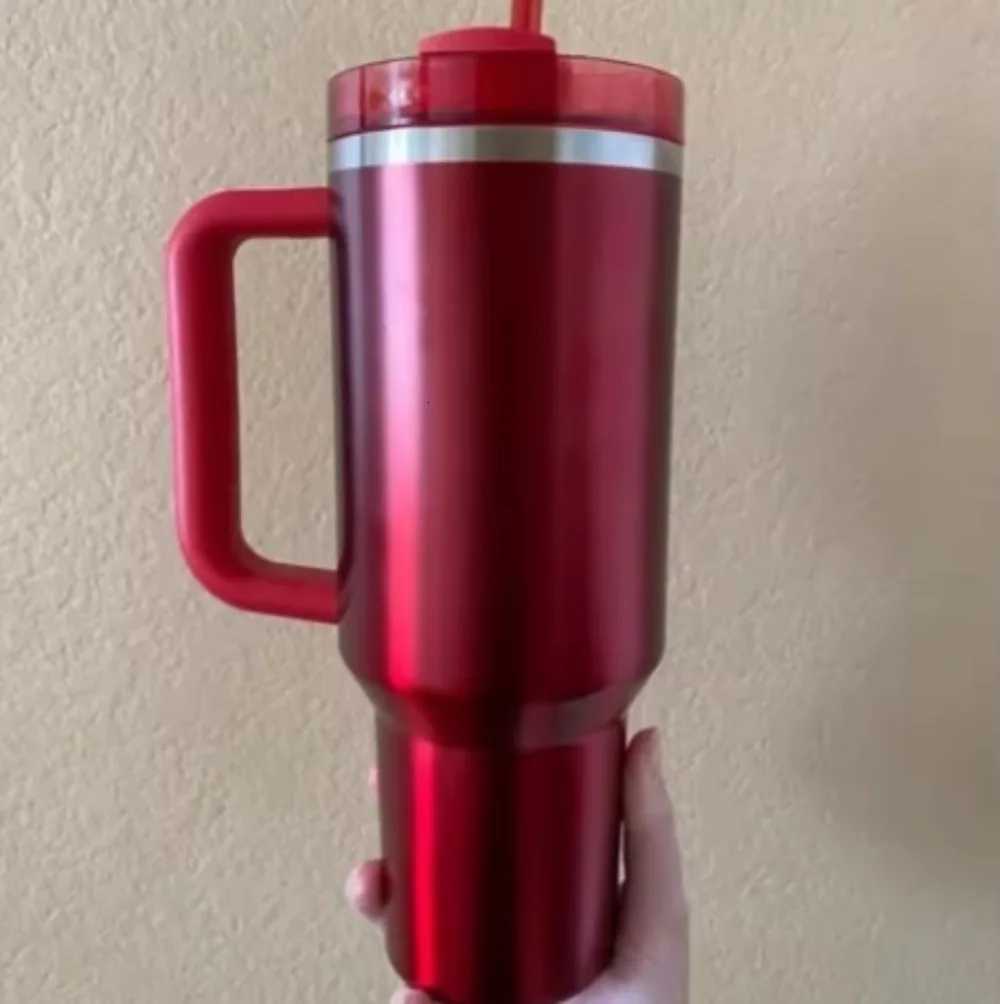 2025 New Handle Straw Lid Stainless Steel 40oz Vacuum Insulated Car Mug Double Wall Thermal Iced Travel Cup coffee mug C251114