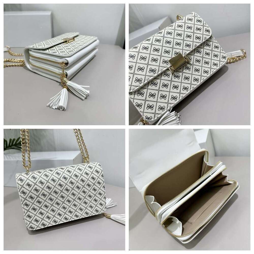 Women's Bags Women's bag, classic iron chain, Instagram trend, fashionable printing, card insertion wallet, single shoulder crossbody, new s